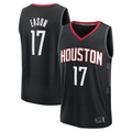 Seanshop H.Rockets #17 Tari Eason Black Fast Break Replica Player Stitched Jerseys- Statement Edition