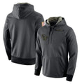 Seanshop H.Texans Anthracite Salute to Service Performance Hoodie Blank Player Stitched Jerseys