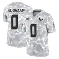 Seanshop H.Texans #0 Azeez Al-Shaair Player Arctic Camo Salute To Service Limited Game Stitched Jerseys