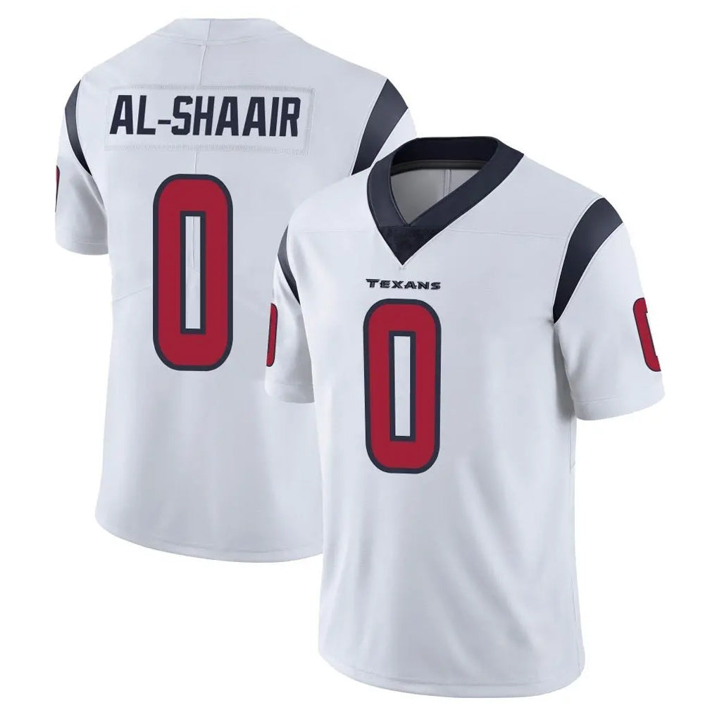 Seanshop H.Texans #0 Azeez Al-Shaair Player White Limited Vapor Untouchable Home Game Stitched Jerseys