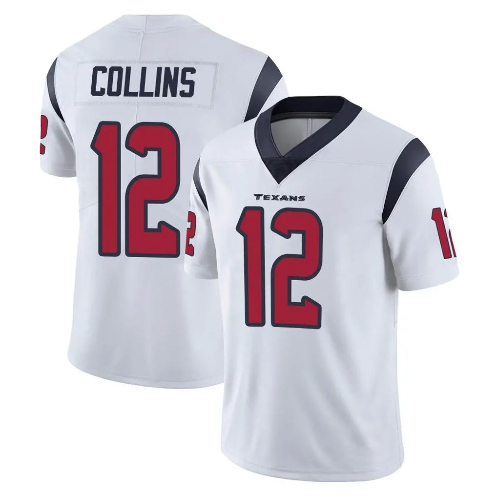 Seanshop H.Texans #12 Nico Collins Player White Limited Vapor Untouchable Home Game Stitched Jerseys