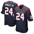 Seanshop H.Texans #24 Derek Stingley Jr. Player Navy Home Game Stitched Jerseys