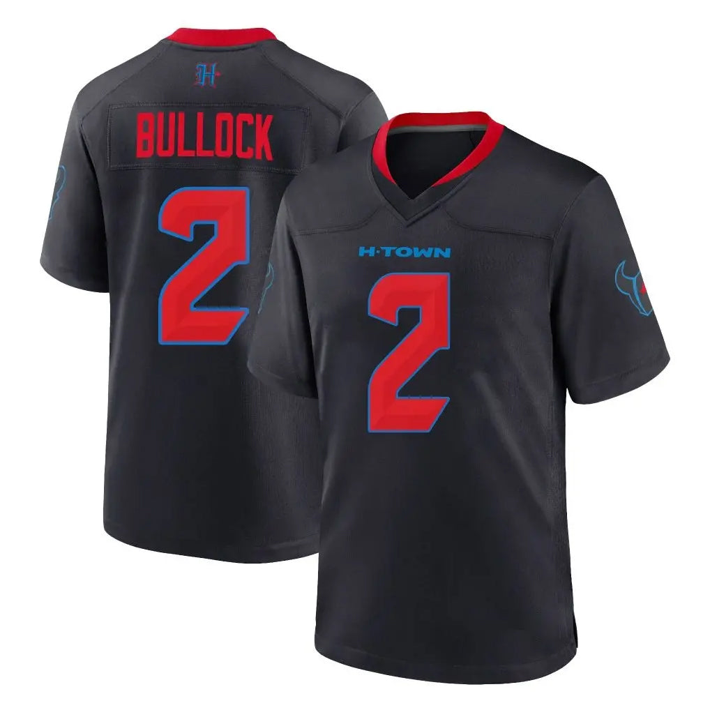Seanshop H.Texans #2 Calen Bullock Player Navy 2nd Alternate Home Game Stitched Jerseys