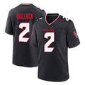 Seanshop H.Texans #2 Calen Bullock Player Navy Pro Line Pullover Hoodie Limited Game Stitched Jerseys