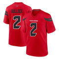 Seanshop H.Texans #2 Calen Bullock Player Red Alternate Home Game Stitched Jerseys