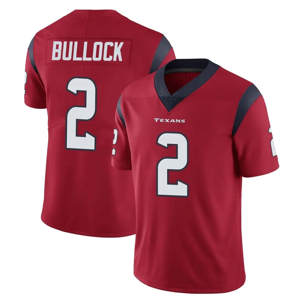 Seanshop H.Texans #2 Calen Bullock Player Red Limited Vapor Untouchable Home Game Stitched Jerseys