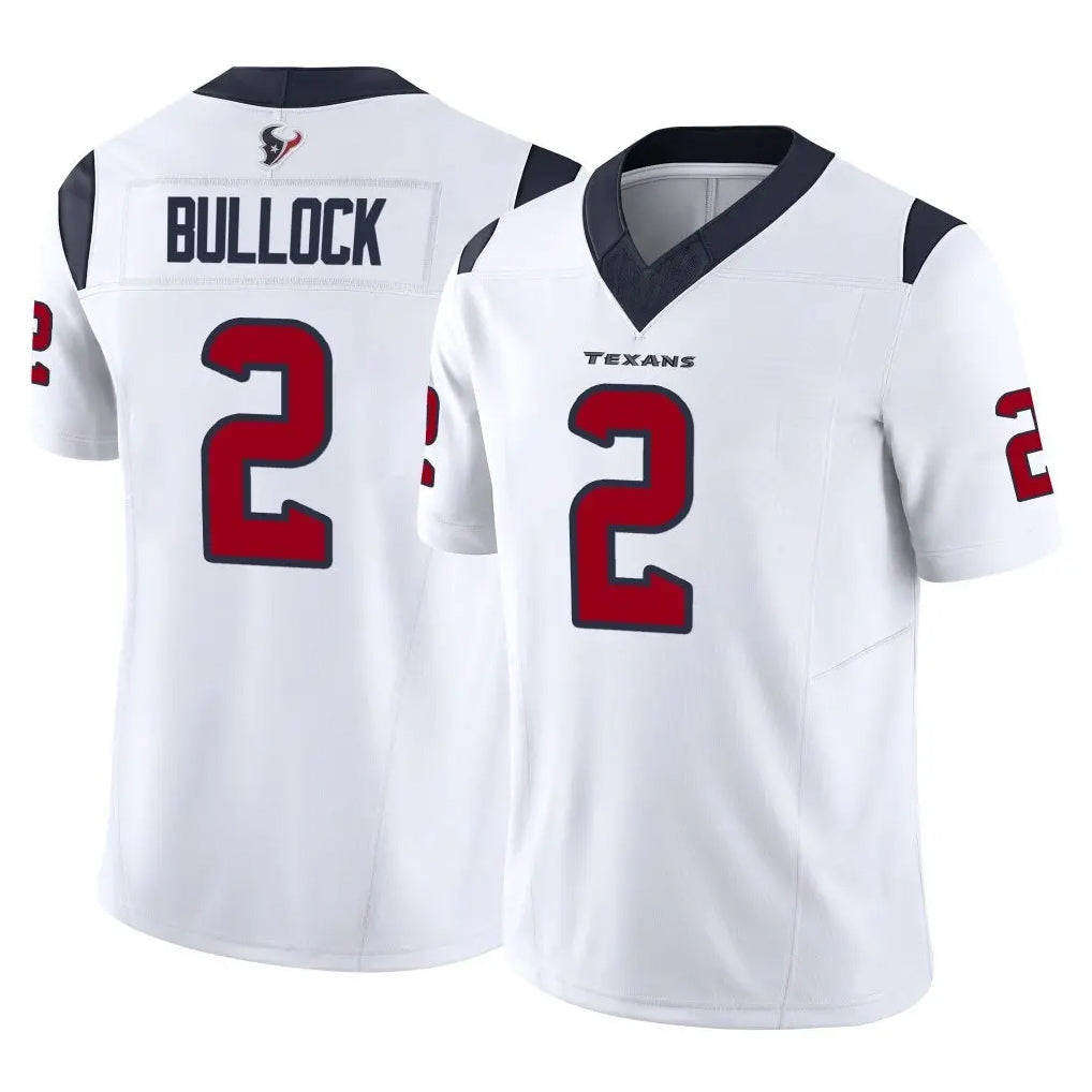 Seanshop H.Texans #2 Calen Bullock Player White Limited Vapor F.U.S.E. Home Game Stitched Jerseys