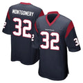 Seanshop H.Texans #32 David Montgomery Player Navy Home Game Stitched Jerseys