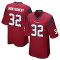 Seanshop H.Texans #32 David Montgomery Player Red Home Game Stitched Jerseys