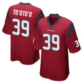 Seanshop H.Texans #39 Henry To'oTo'o Player Red Home Game Stitched Jerseys