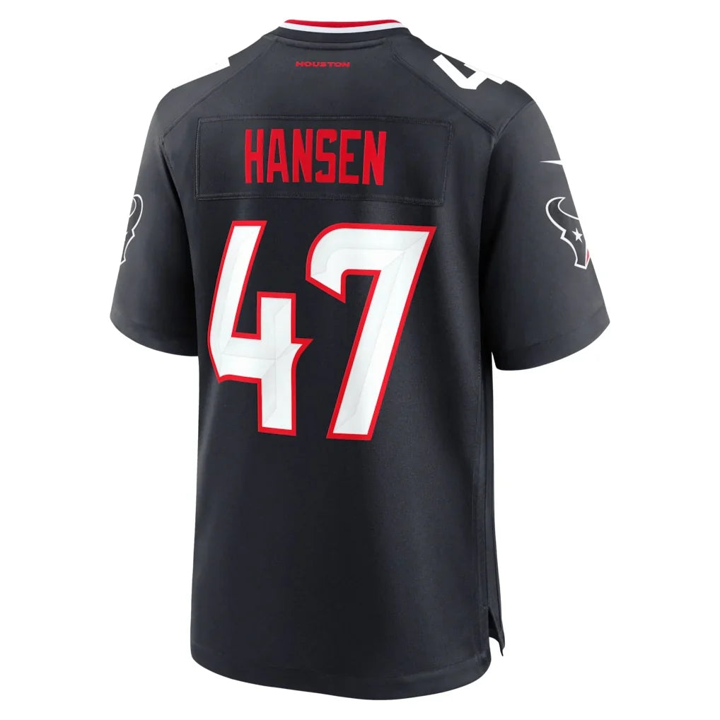 H.Texans #47 Louis Hansen Navy Seanshop Team Game Stitched Jerseys