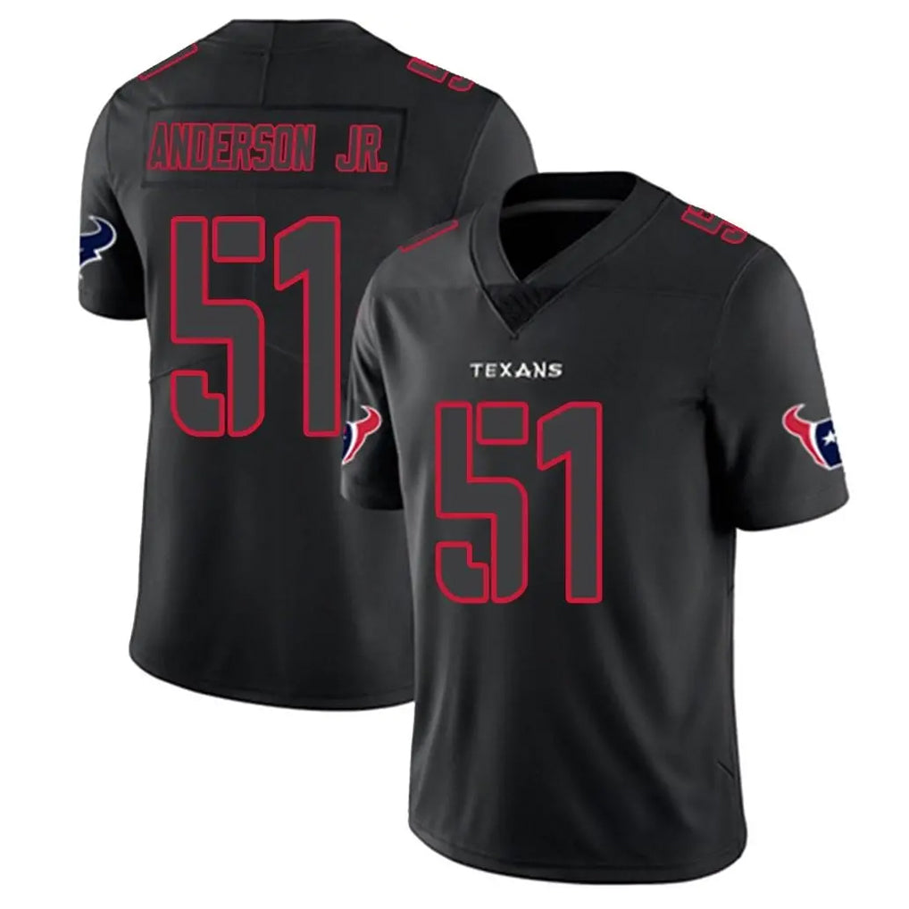 Seanshop H.Texans #51 Will Anderson Jr. Player Black Impact Limited Game Stitched Jerseys