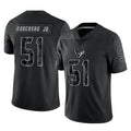Seanshop H.Texans #51 Will Anderson Jr. Player Black Reflective Limited Game Stitched Jerseys