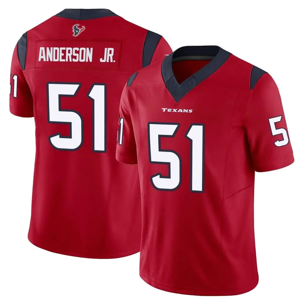 Seanshop H.Texans #51 Will Anderson Jr. Player Red Limited Vapor F.U.S.E. Home Game Stitched Jerseys