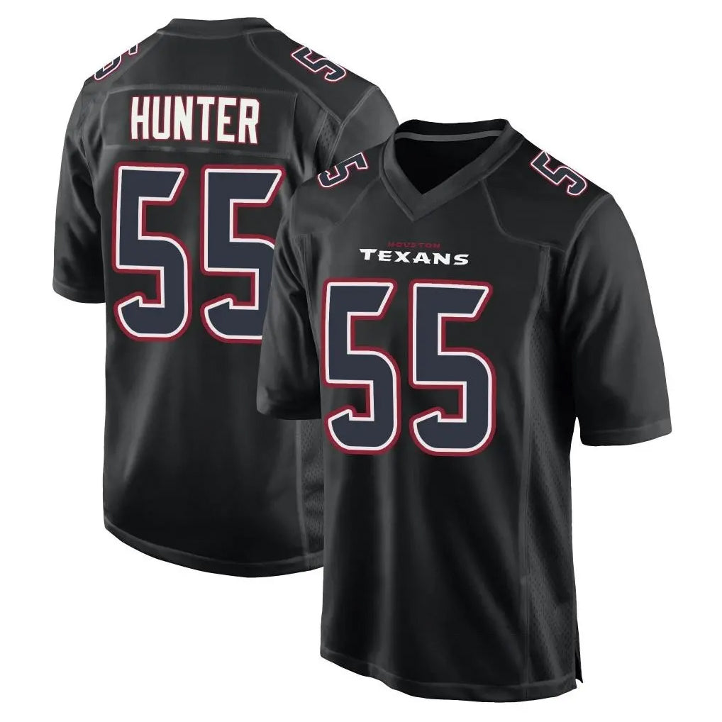 Seanshop H.Texans #55 Danielle Hunter Player Black Fashion Home Game Stitched Jerseys