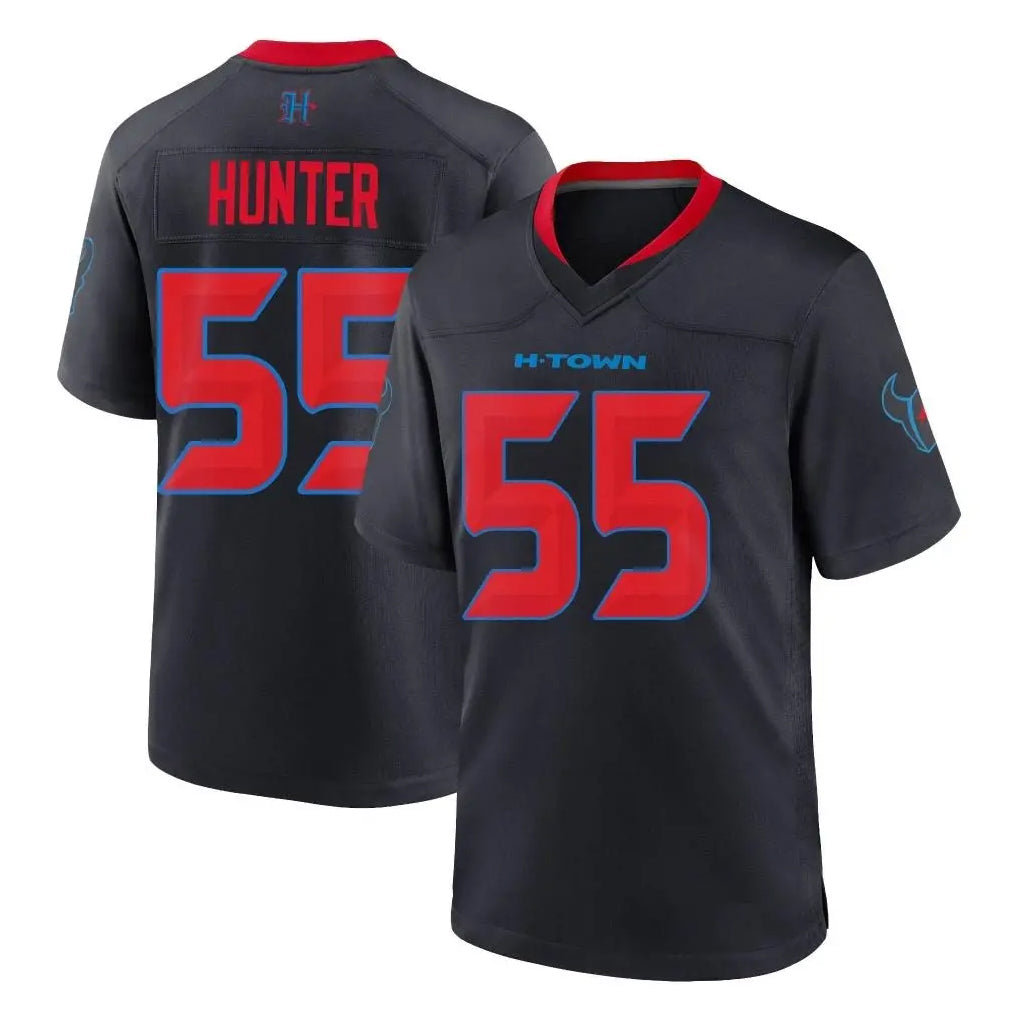 Seanshop H.Texans #55 Danielle Hunter Player Navy 2nd Alternate Home Game Stitched Jerseys