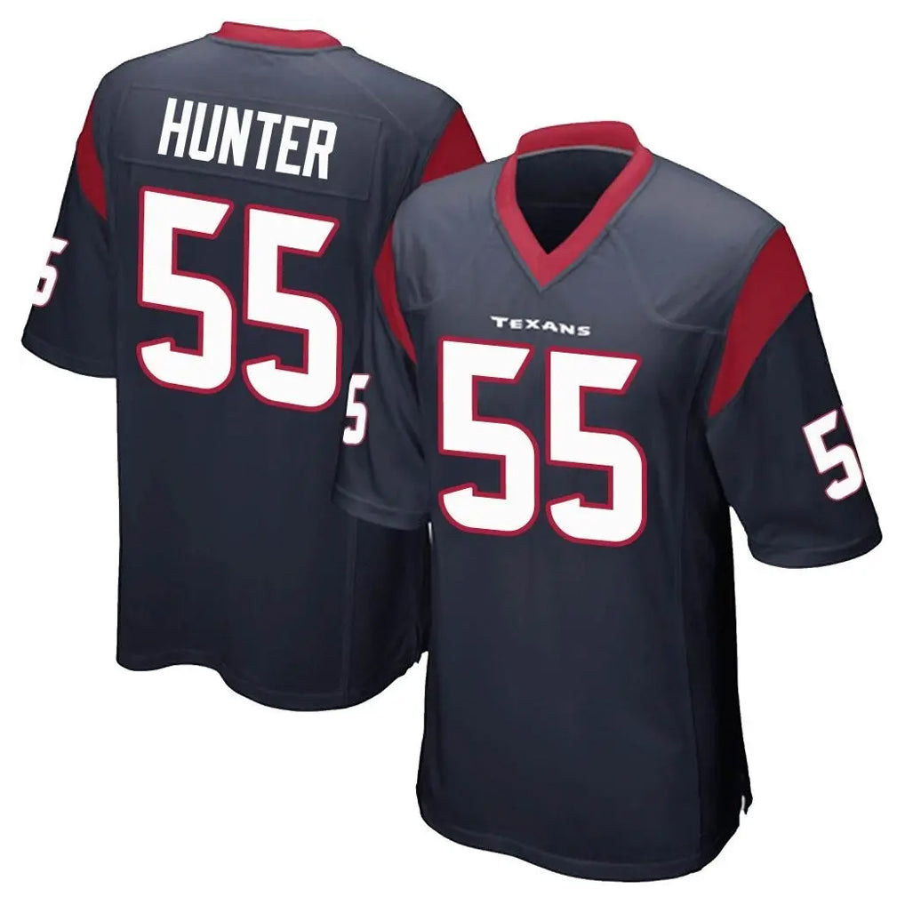Seanshop H.Texans #55 Danielle Hunter Player Navy Home Game Stitched Jerseys
