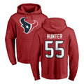 Seanshop H.Texans #55 Danielle Hunter Player Red Pro Line Pullover Hoodie Limited Game Stitched Jerseys