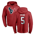 Seanshop H.Texans #5 Jalen Pitre Player Red Pro Line Pullover Hoodie Limited Game Stitched Jerseys