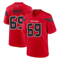 Seanshop H.Texans #69 Ed Ingram Player Red Alternate Home Game Stitched Jerseys
