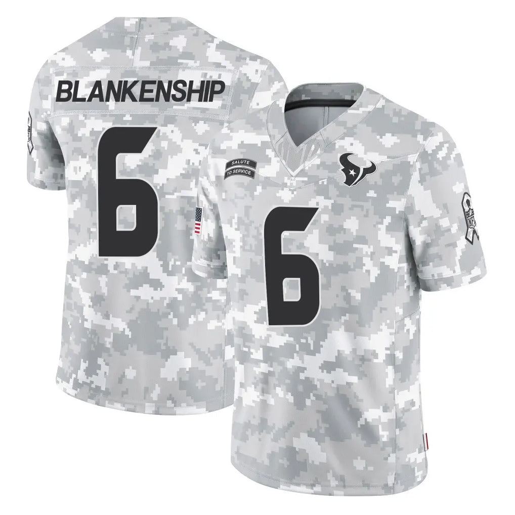 Seanshop H.Texans #6 Reed Blankenship Player Arctic Camo Salute To Service Limited Game Stitched Jerseys