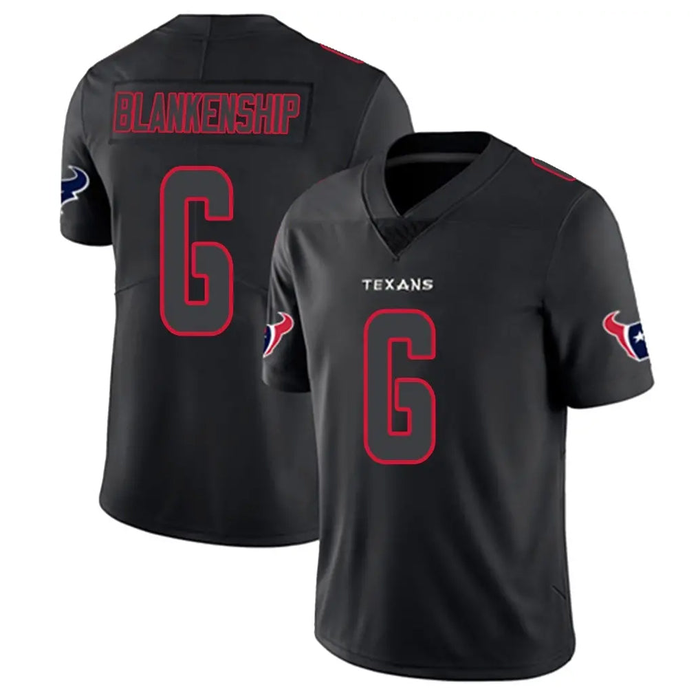 Seanshop H.Texans #6 Reed Blankenship Player Black Impact Limited Game Stitched Jerseys