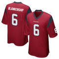 Seanshop H.Texans #6 Reed Blankenship Player Red Home Game Stitched Jerseys