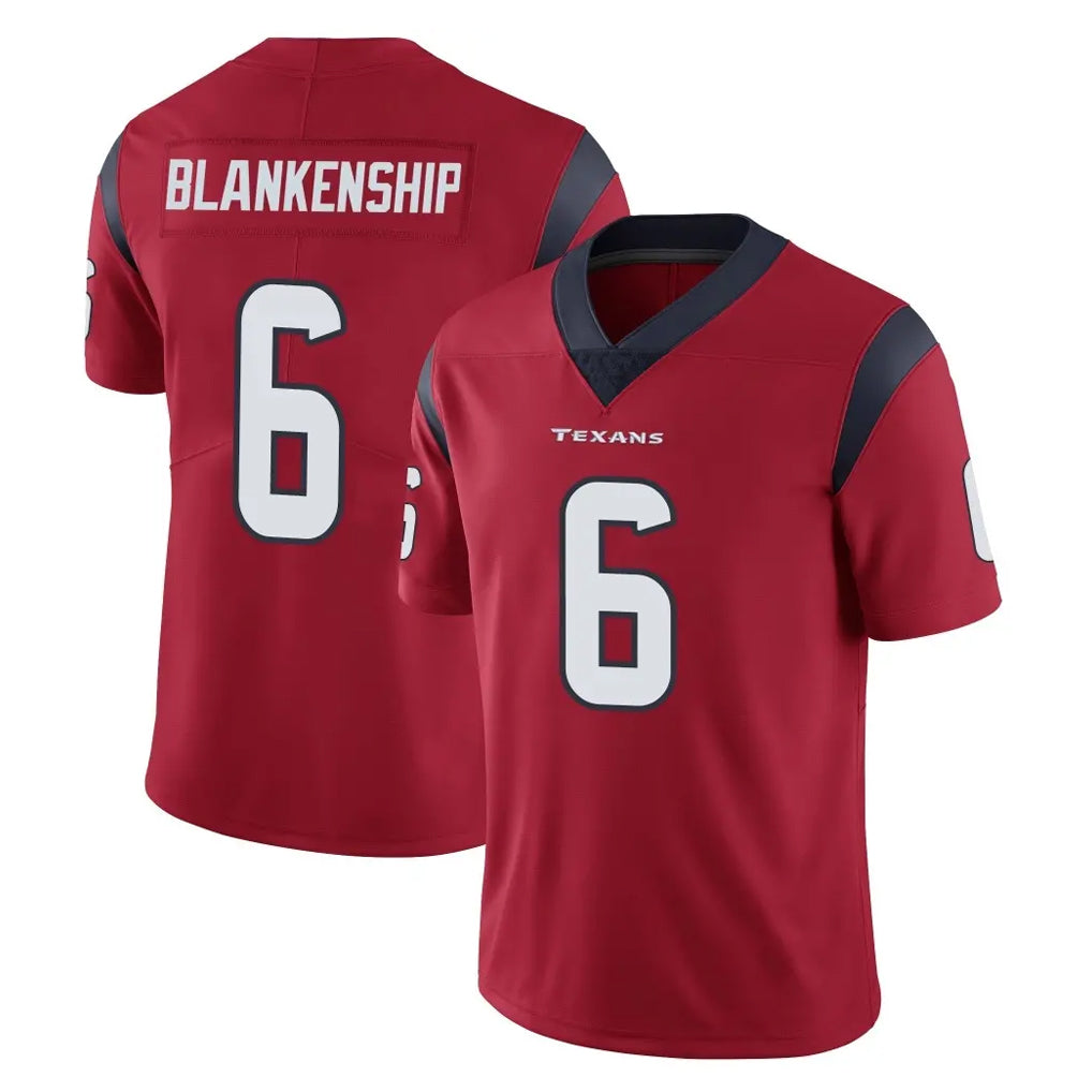 Seanshop H.Texans #6 Reed Blankenship Player Red Limited Vapor Untouchable Home Game Stitched Jerseys