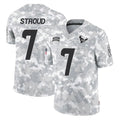 Seanshop H.Texans #7 CJ Stroud Player Arctic Camo Salute To Service Limited Game Stitched Jerseys