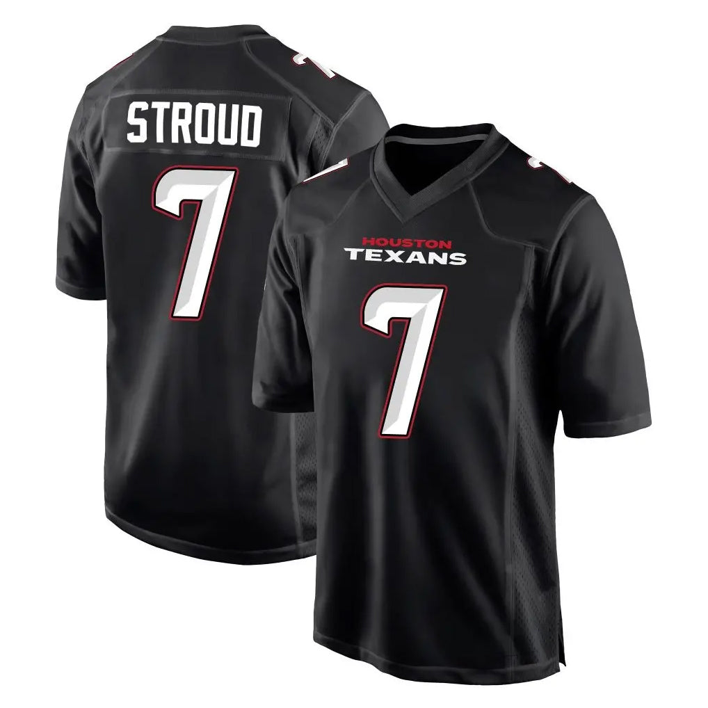 Seanshop H.Texans #7 CJ Stroud Player Carbon Black Fashion Home Game Stitched Jerseys