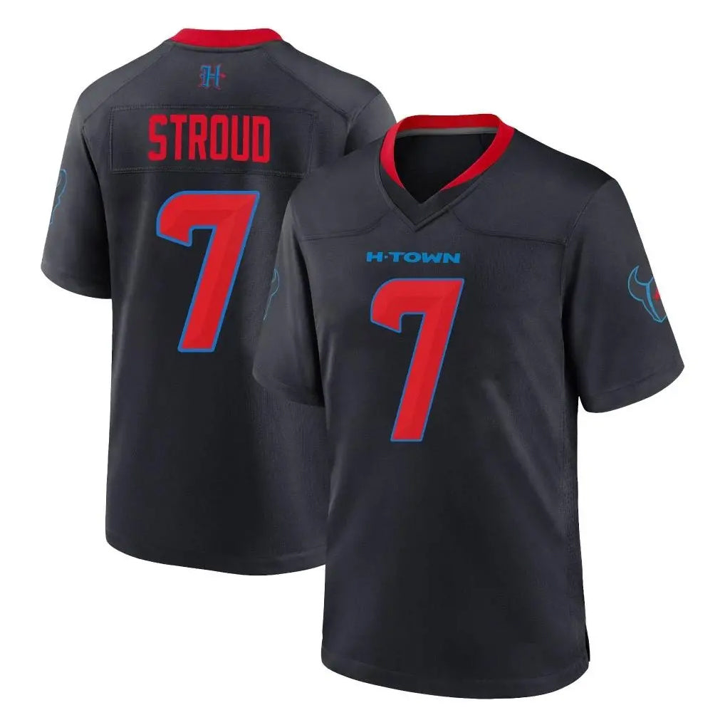 Seanshop H.Texans #7 CJ Stroud Player Navy 2nd Alternate Home Game Stitched Jerseys