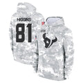 Seanshop H.Texans #81 Jayden Higgins Player Arctic Camo Salute to Service Hoodies Limited Game Stitched Jerseys