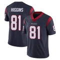 Seanshop H.Texans #81 Jayden Higgins Player Navy Limited Vapor Untouchable Home Game Stitched Jerseys