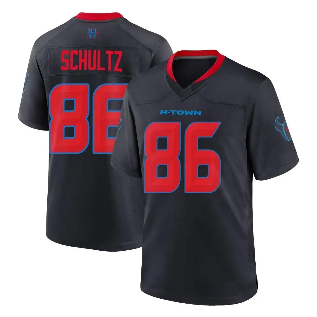 Seanshop H.Texans #86 Dalton Schultz Player Navy 2nd Alternate Home Game Stitched Jerseys