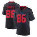 Seanshop H.Texans #86 Dalton Schultz Player Navy 2nd Alternate Home Game Stitched Jerseys