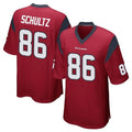 Seanshop H.Texans #86 Dalton Schultz Player Red Home Game Stitched Jerseys