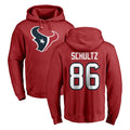 Seanshop H.Texans #86 Dalton Schultz Player Red Pro Line Pullover Hoodie Limited Game Stitched Jerseys