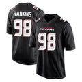 Seanshop H.Texans #98 Sheldon Rankins Player Carbon Black Fashion Home Game Stitched Jerseys