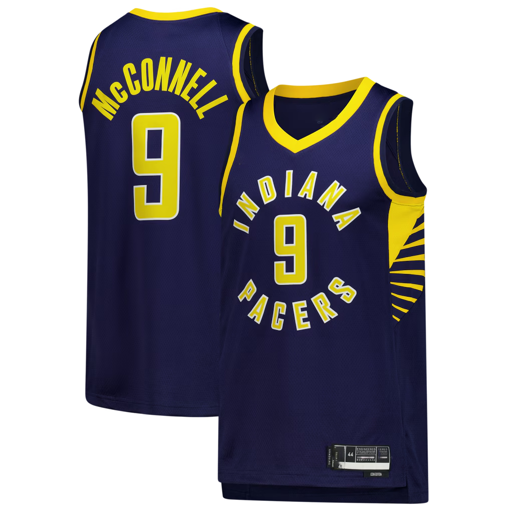 Seanshop I.Pacers #9 T.J. McConnell Navy Swingman Jerseys - Icon Edition