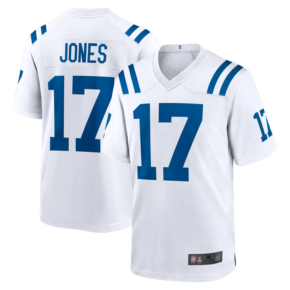 Seanshop IN.Colts #17 Daniel Jones Player White Home Game Stitched Jerseys