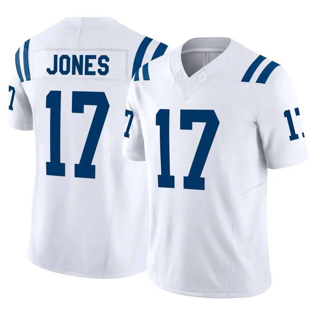 Seanshop IN.Colts #17 Daniel Jones Player White Limited Vapor F.U.S.E. Home Game Stitched Jerseys