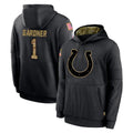 Seanshop IN.Colts #1 Sauce Gardner Player Black Salute to Service Hoodies Limited Game Stitched Jerseys