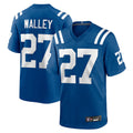 Seanshop IN.Colts #27 Justin Walley Player Royal Home Game Stitched Jerseys