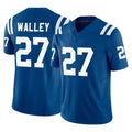 Seanshop IN.Colts #27 Justin Walley Player Royal Limited Vapor F.U.S.E. Home Game Stitched Jerseys