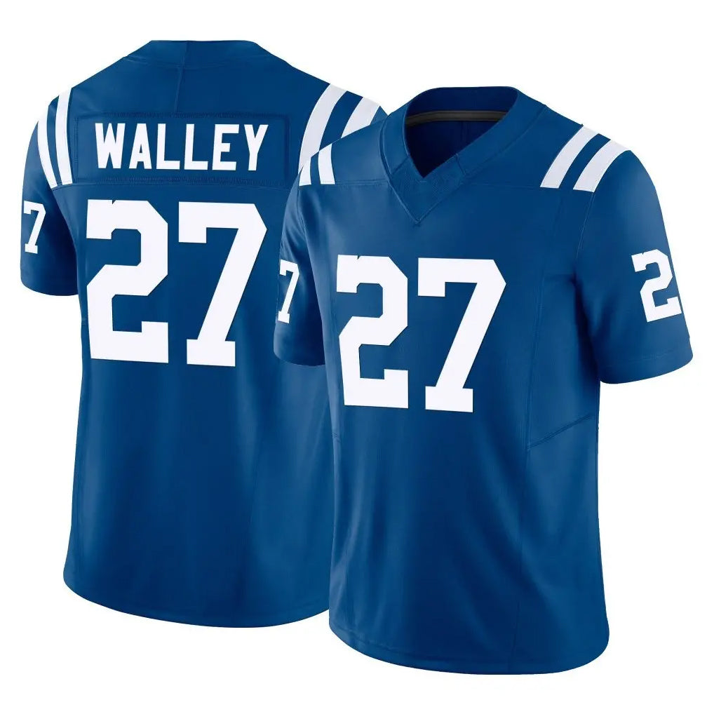 Seanshop IN.Colts #27 Justin Walley Player Royal Limited Vapor F.U.S.E. Home Game Stitched Jerseys