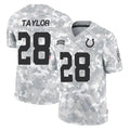 Seanshop IN.Colts #28 Jonathan Taylor Player Arctic Camo Salute To Service Limited Game Stitched Jerseys