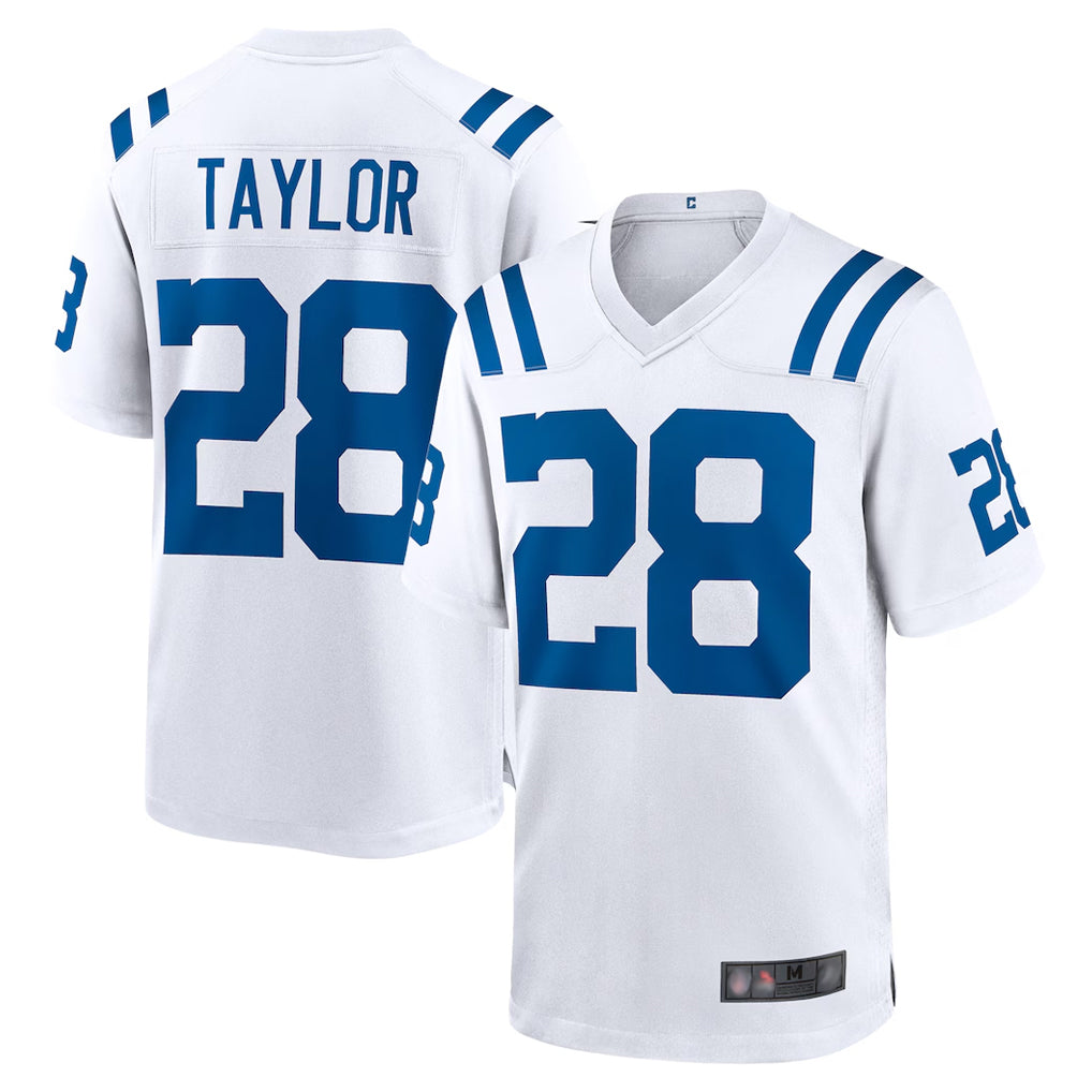 Seanshop IN.Colts #28 Jonathan Taylor Player White Home Game Stitched Jerseys