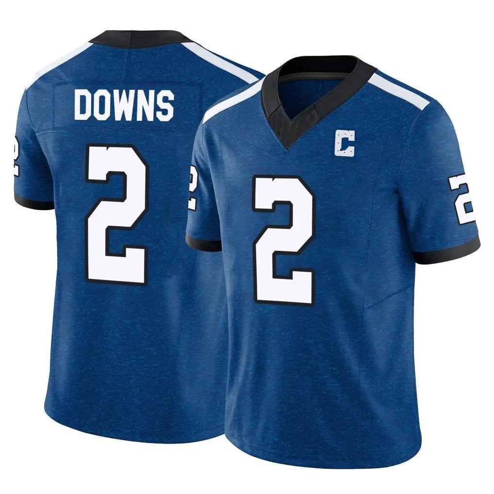 Seanshop IN.Colts #2 Josh Downs Player Royal Limited Indiana Nights Alternate Vapor F.U.S.E. Home Game Stitched Jerseys