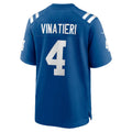 IN.Colts #4 Adam Vinatieri Royal  Team Retired Game Stitched Jerseys