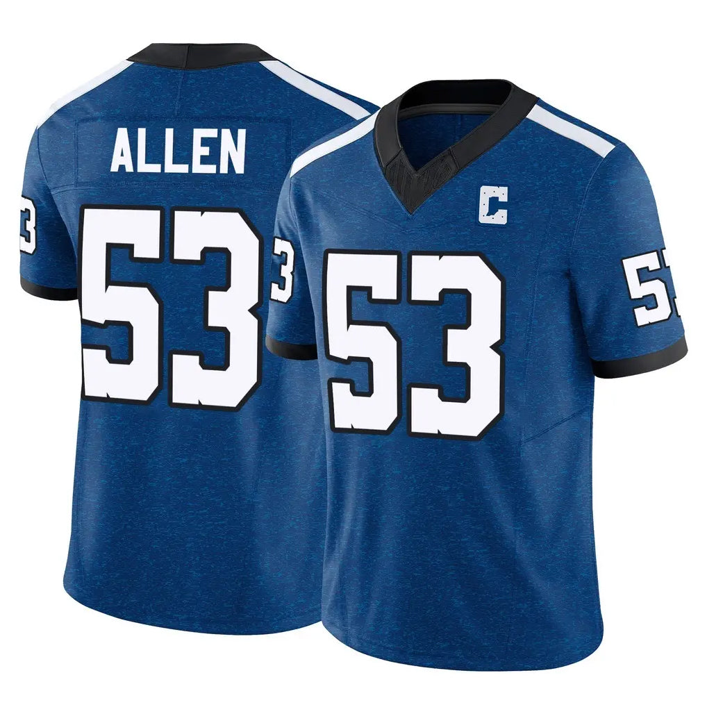 Seanshop IN.Colts #53 CJ Allen Player Royal Limited Indiana Nights Alternate Vapor F.U.S.E. Home Game Stitched Jerseys